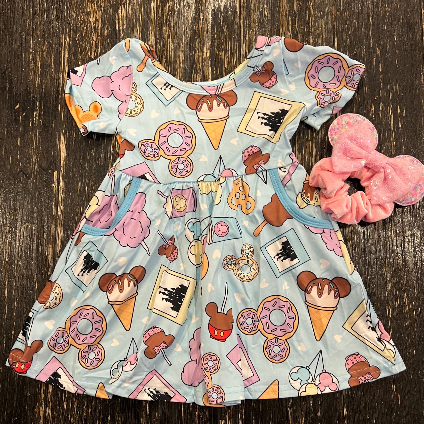 Mouse Theme Park Snacks Twirl Dress with Pockets