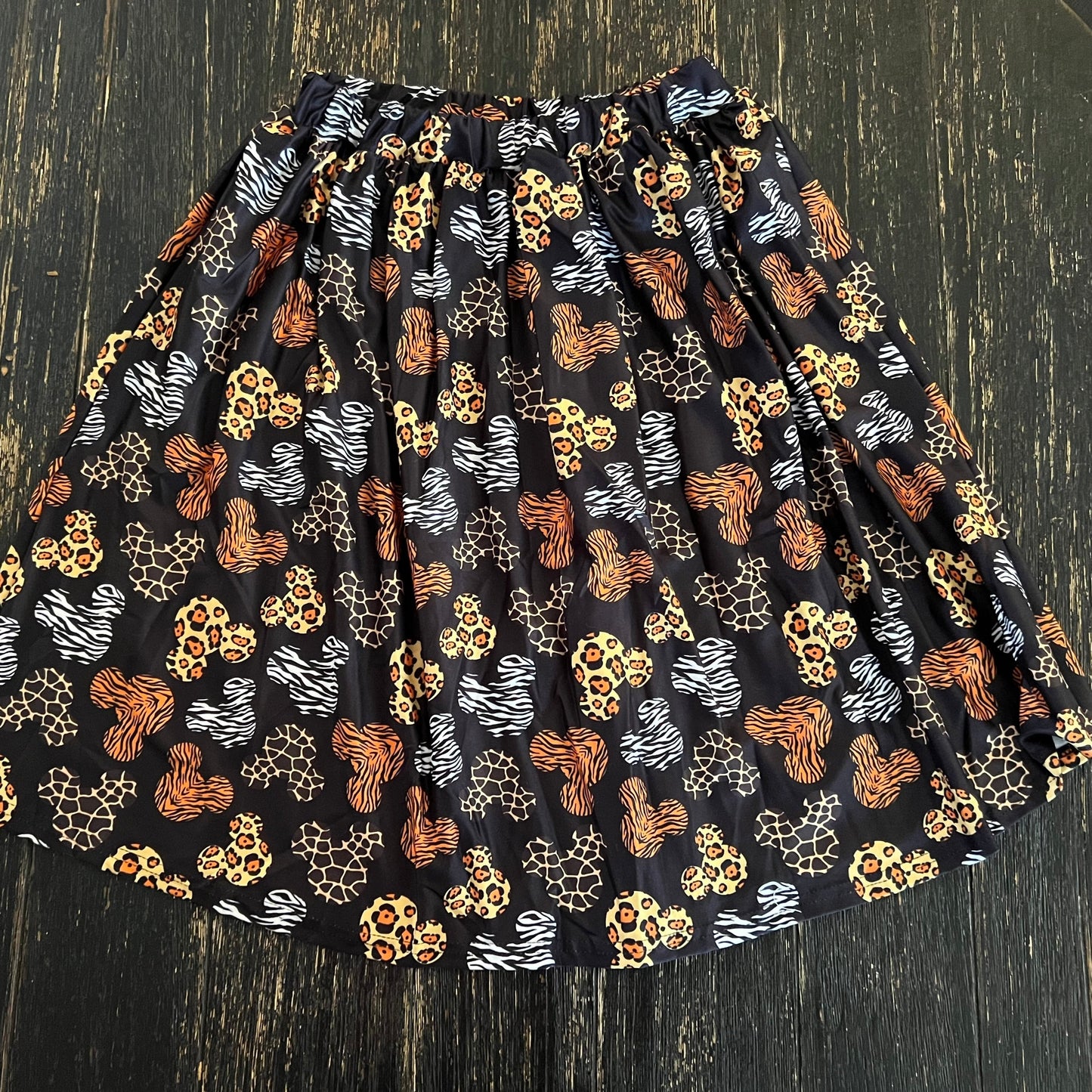 Mouse animal print elastic band women’s / teen skirt