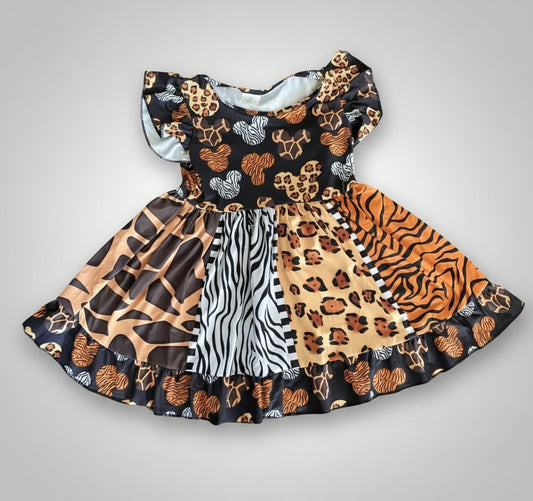 Mouse Shape Animal Print Animal Kingdom Inspired Dress