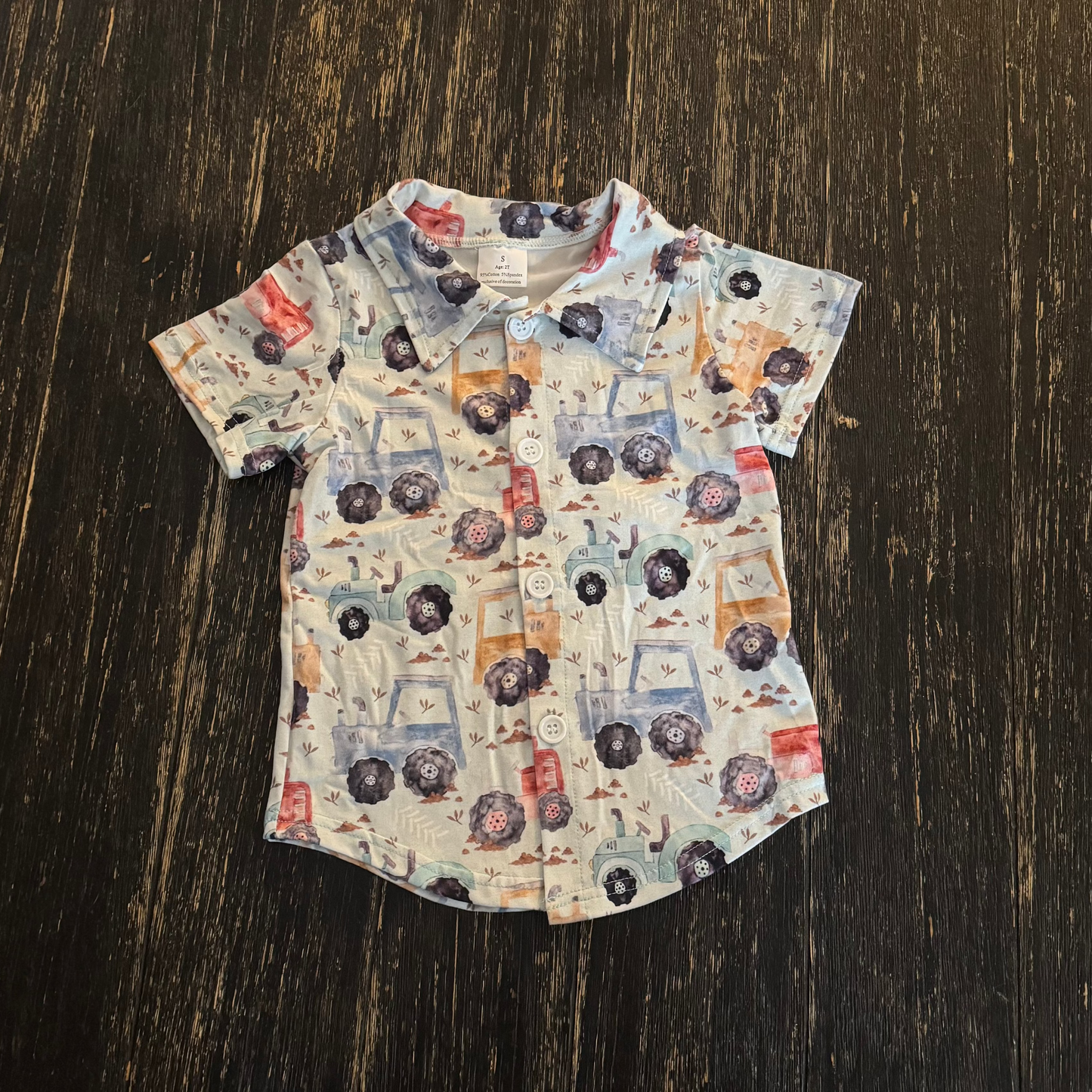 Tractor boys button down shirt