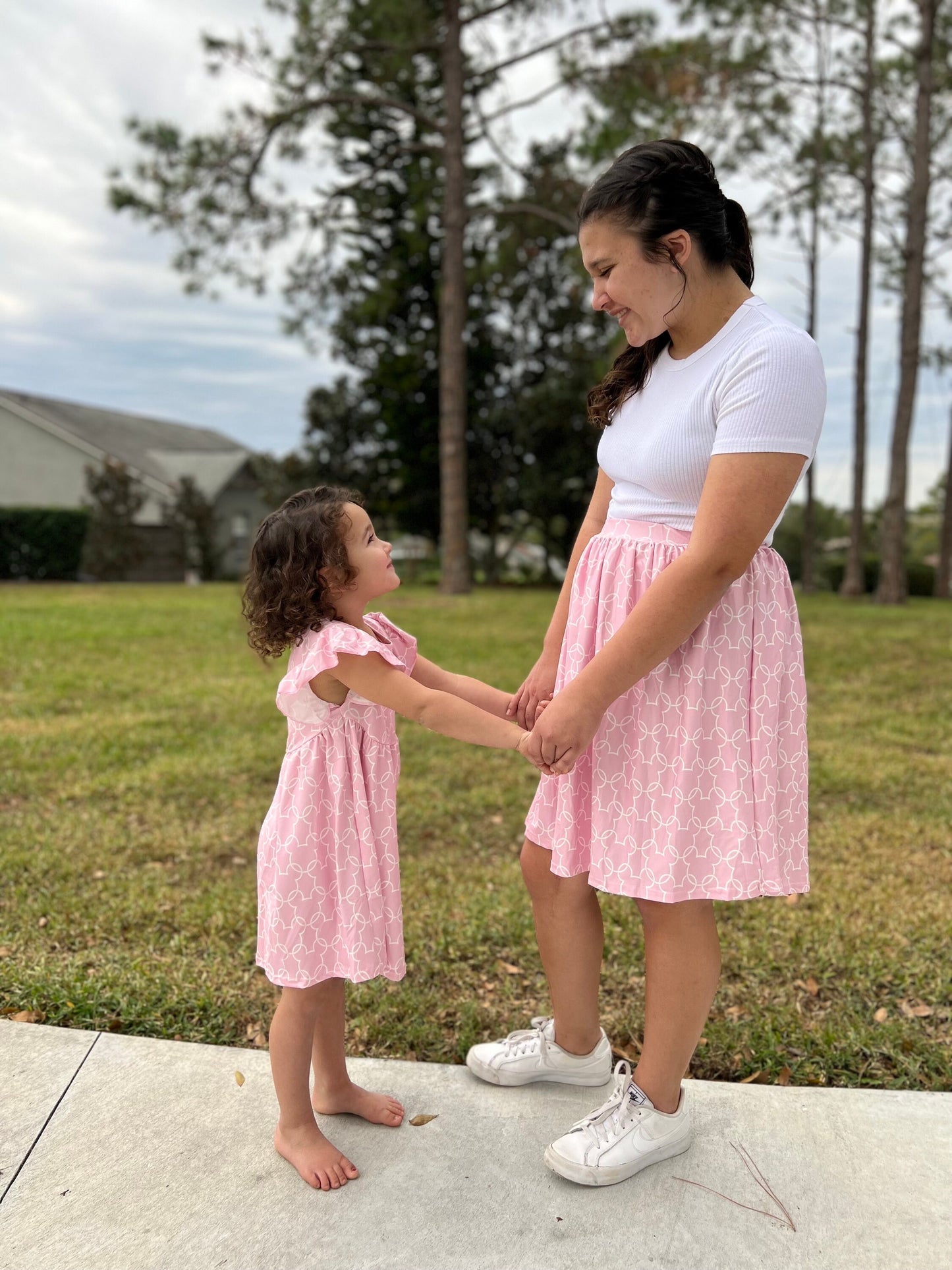 Clearance Mouse light pink women’s skirt