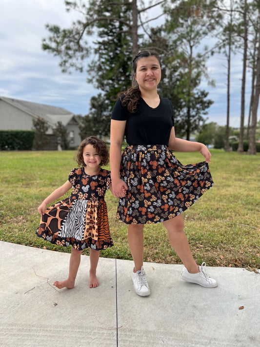 Mouse Shape Animal Print Animal Kingdom Inspired Dress