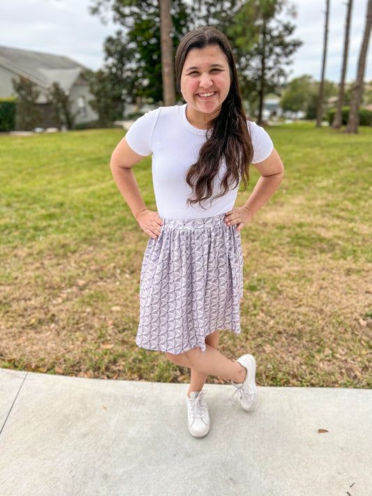 Spaceship theme park inspired elastic band women’s / teen skirt