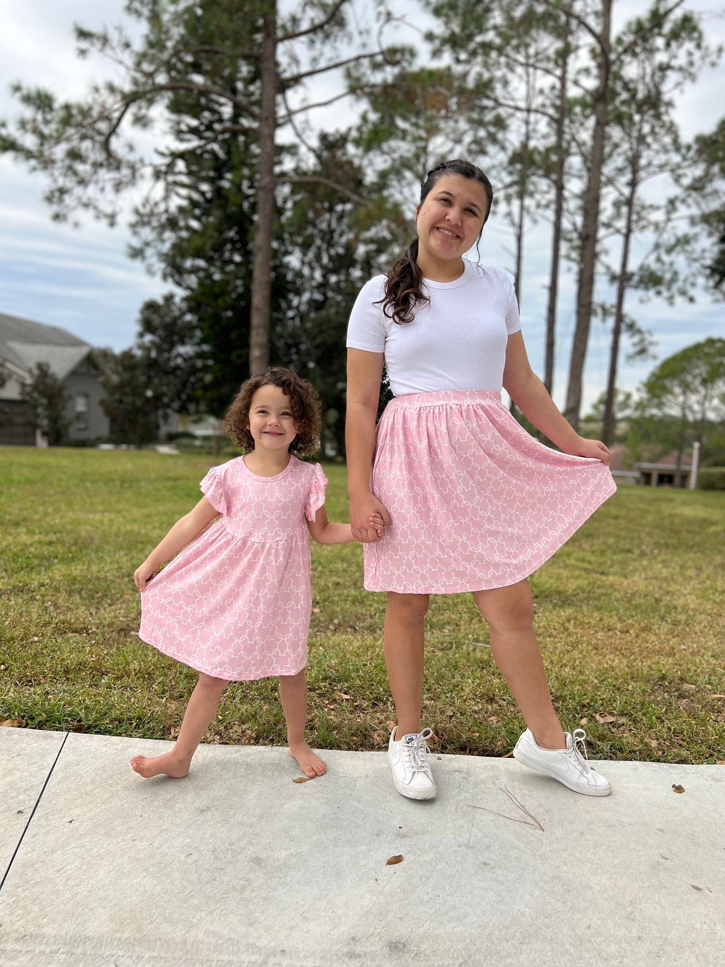 Clearance Mouse light pink women’s skirt