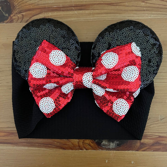 Mouse ears infant / child headband
