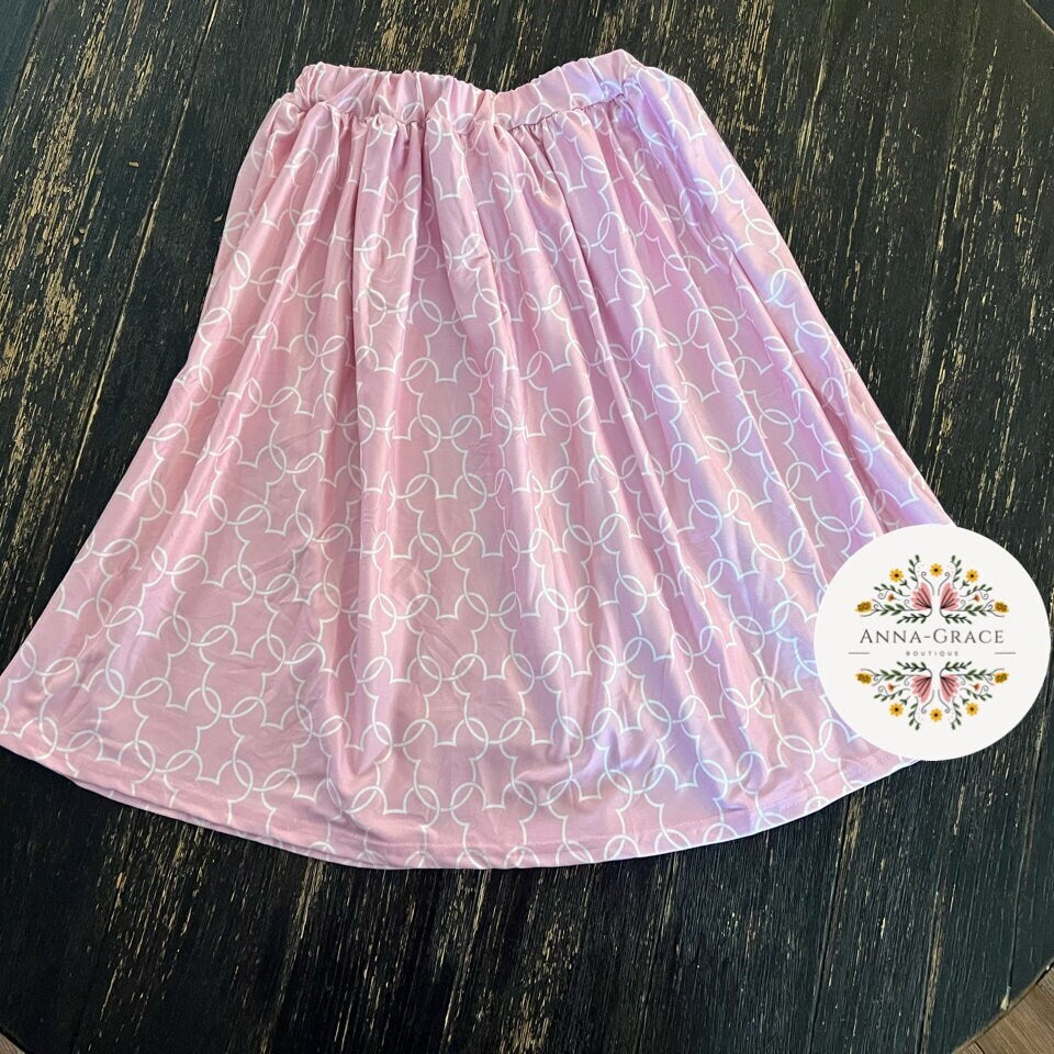 Clearance Mouse light pink women’s skirt