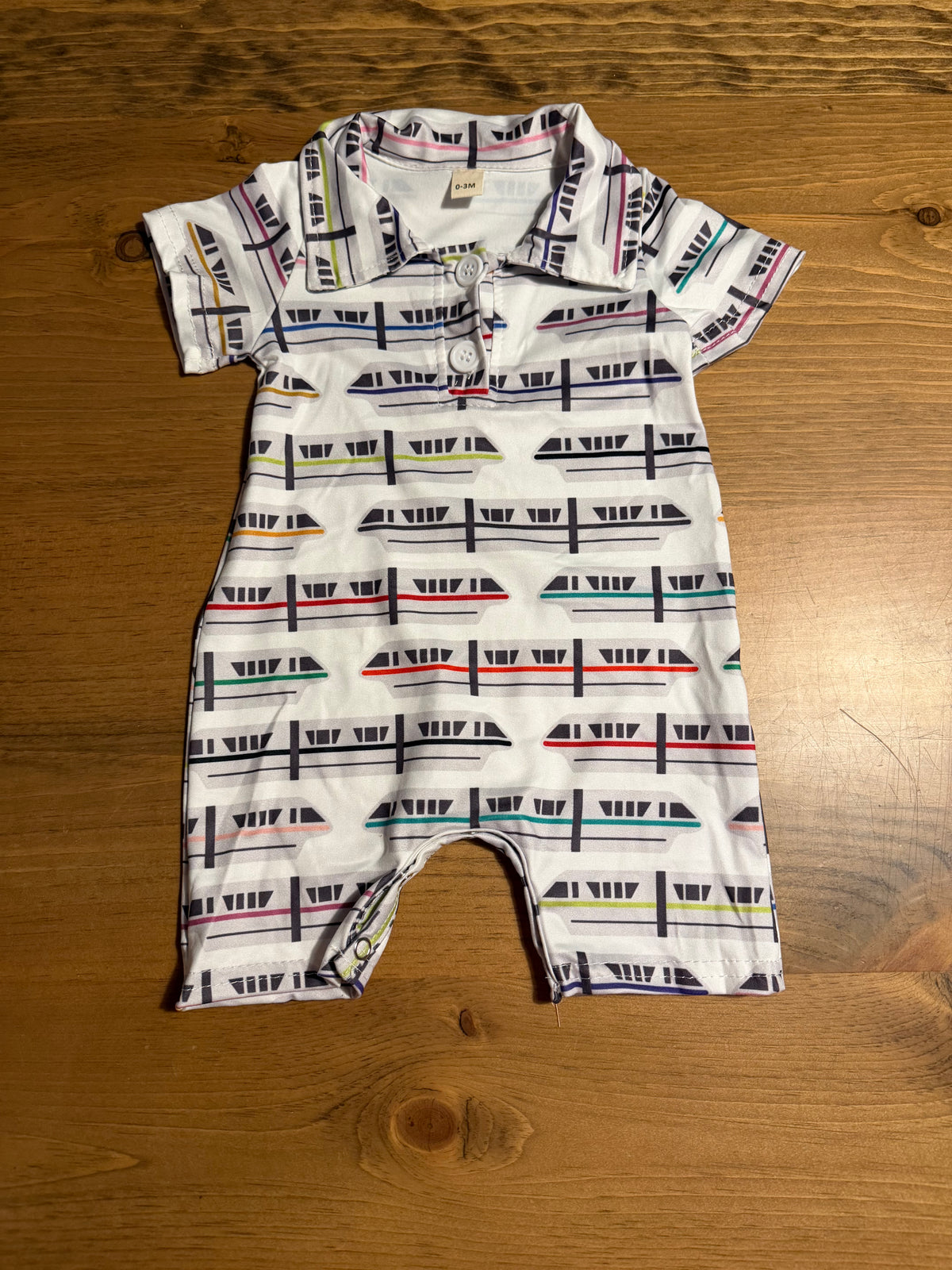 Monorail baby romper