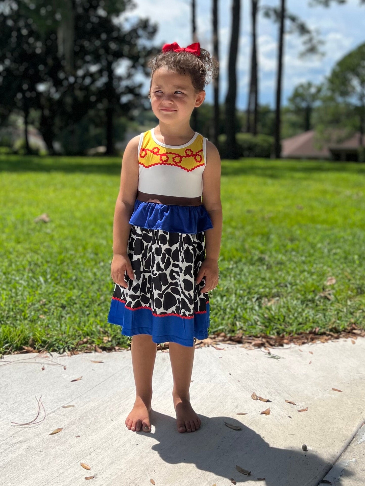 Clearance Cowgirl toy inspired dress